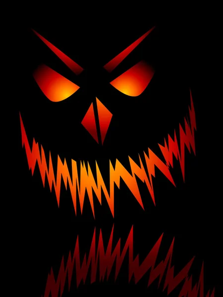 Evil face — Stock Vector