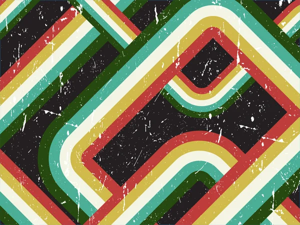 Grunge fond rayé rétro — Image vectorielle