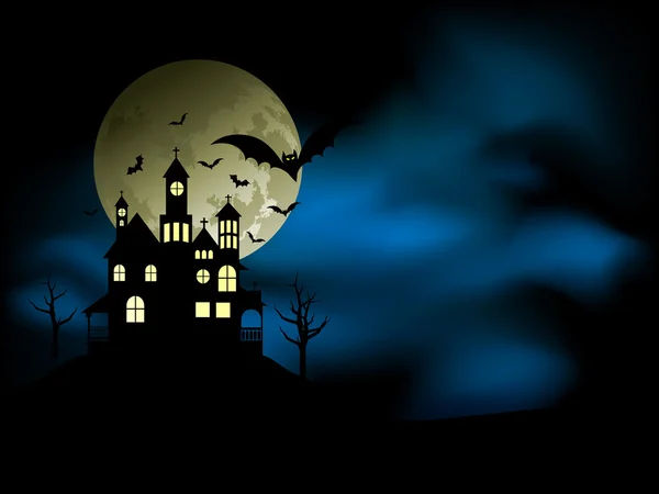 Spooky huis — Stockvector