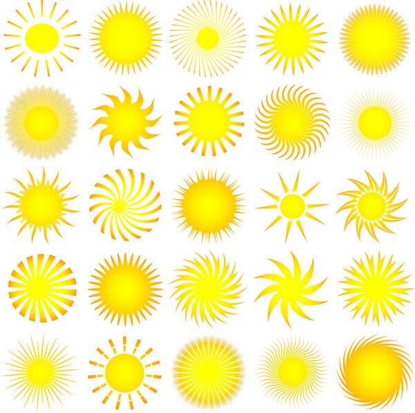 Sun icons