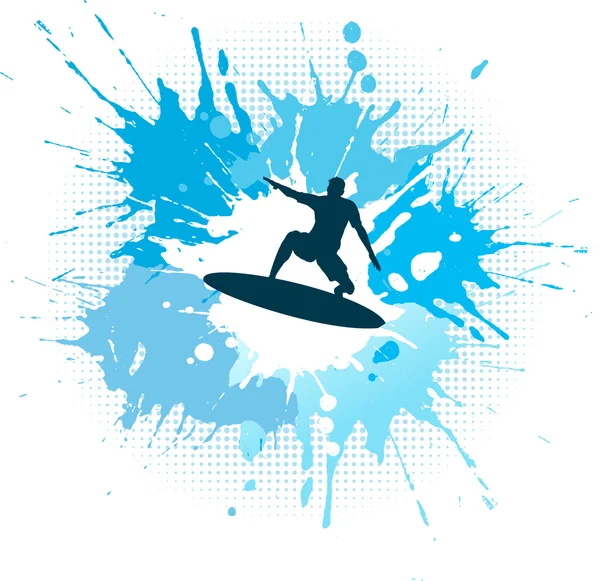 Surf grunge — Vector de stock