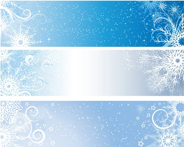 Vinter banners — Stock vektor