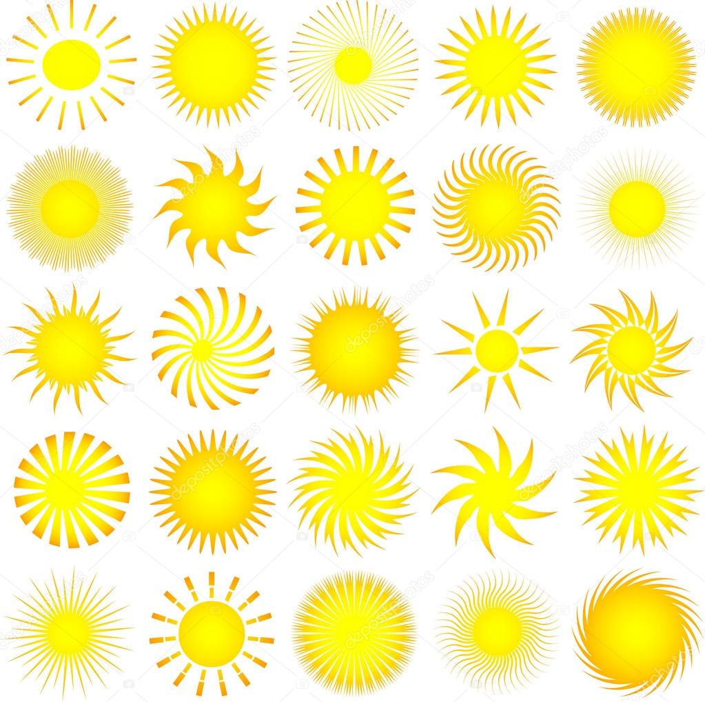 Sun icons