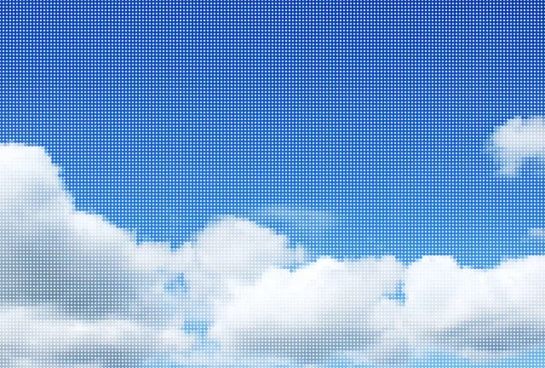 Cielo azul soleado — Vector de stock