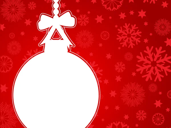 Natal bauble fundo — Vetor de Stock