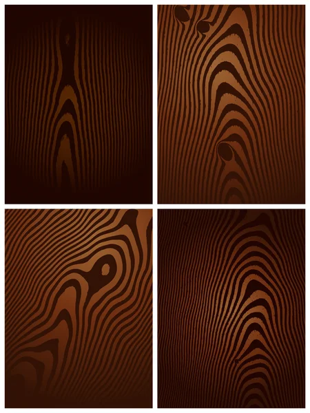 Textures bois foncé — Image vectorielle