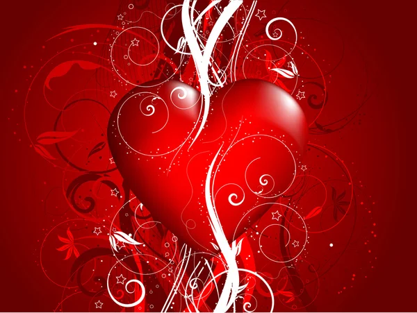 Decorative Valentines background — Stock Vector