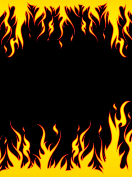 Ateşli kenarlık — Stok Vektör