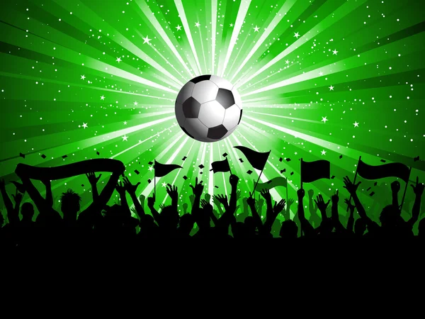 Fútbol multitud — Vector de stock