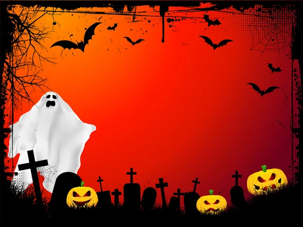 Grunge Halloween background — Stock Vector