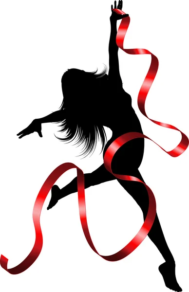 Стрічка танцюрист — стоковий вектор