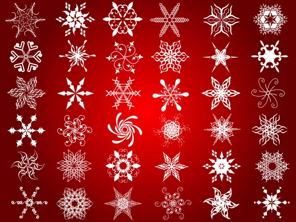 Snowflake designs — Stock Vector