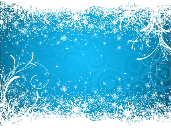 Snowflakes and stars — Stock Vector