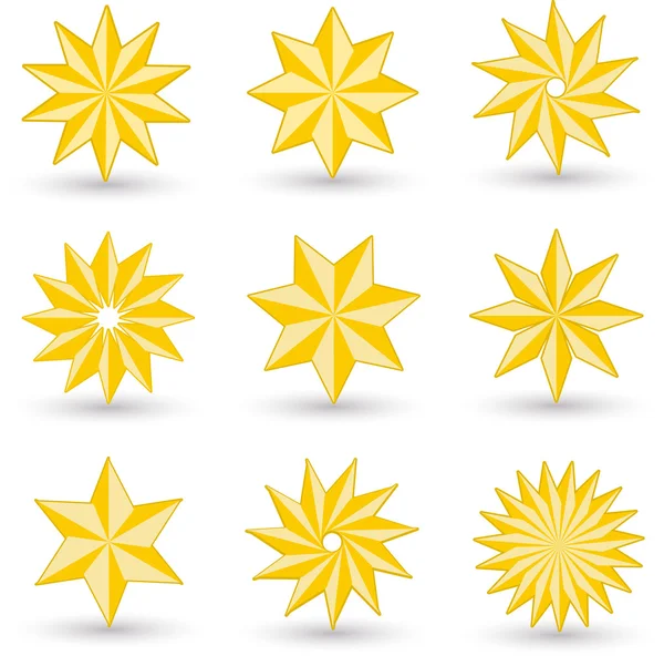 Altın yıldız kutsal kişilerin resmi — Stok Vektör