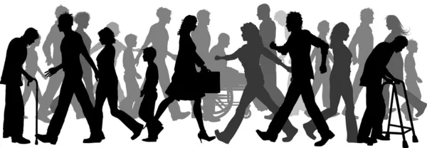 Gente Caminando Vectores Grafico Vectorial Gente Caminando Imagenes Vectoriales De Stock Depositphotos
