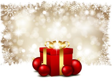 Noel hediyeleri ve baubles