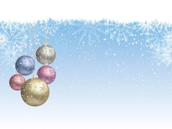 Christmas bauble background — Stock Vector