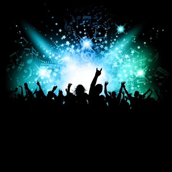 Disco crowd — Stock Vector