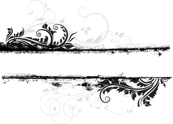 Grunge florale — Image vectorielle