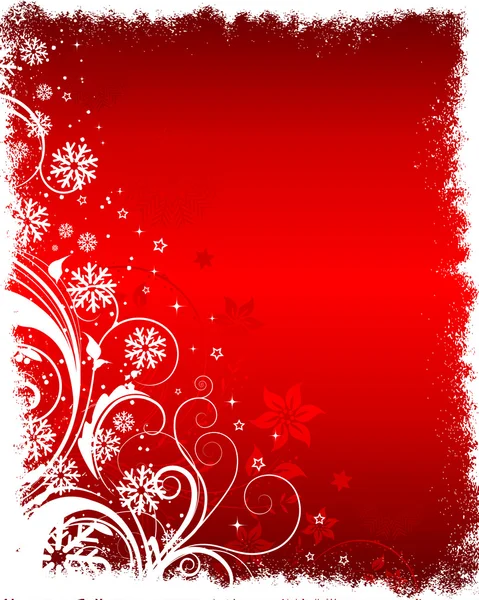 Floral Fond d'hiver — Image vectorielle