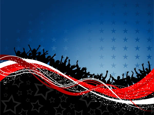 Fourth of july party background — Stock Vector