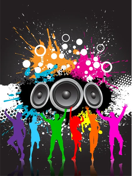 Grunge party — Stock Vector