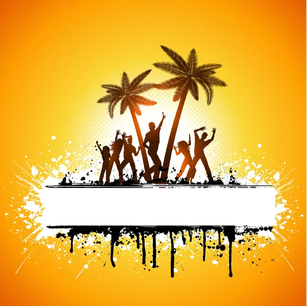 Grunge fête d'été — Image vectorielle
