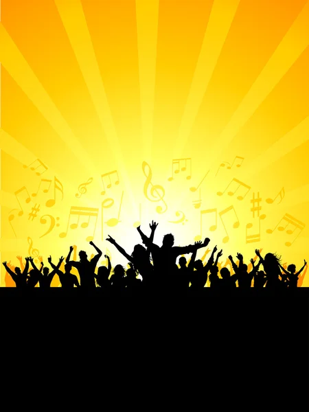 Party crowd — Stock Vector