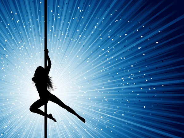 Pole dancer — Stock Vector