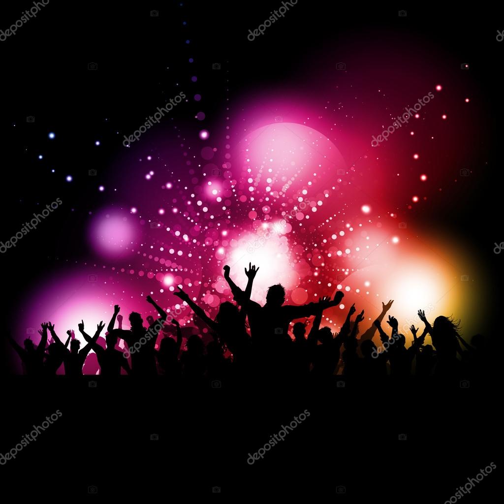 Party crowd — Stock Vector © kjpargeter #40708637