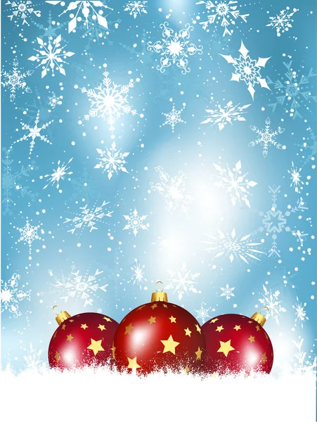 Christmas baubles — Stock Vector