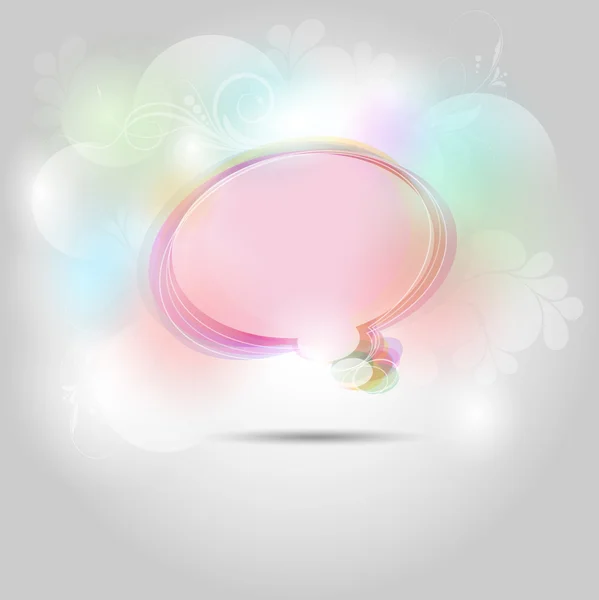 Abstract speech bubble background — Stock Vector