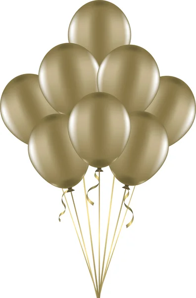 Globos de oro — Vector de stock