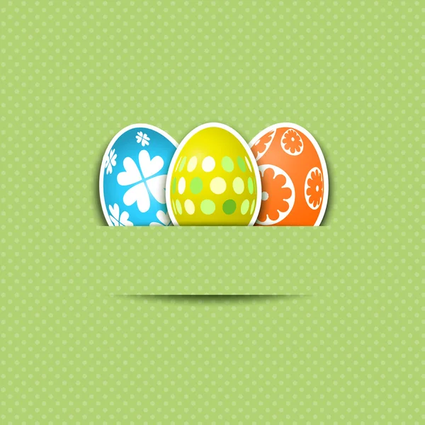 Şirin Paskalya yumurtası arka plan — Stok Vektör