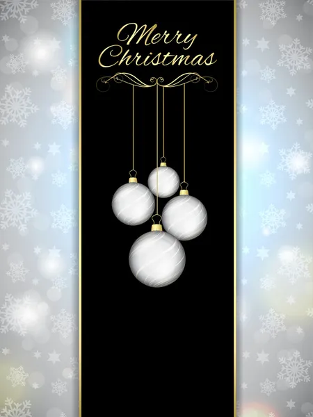 Kerstmis bauble achtergrond — Stockvector