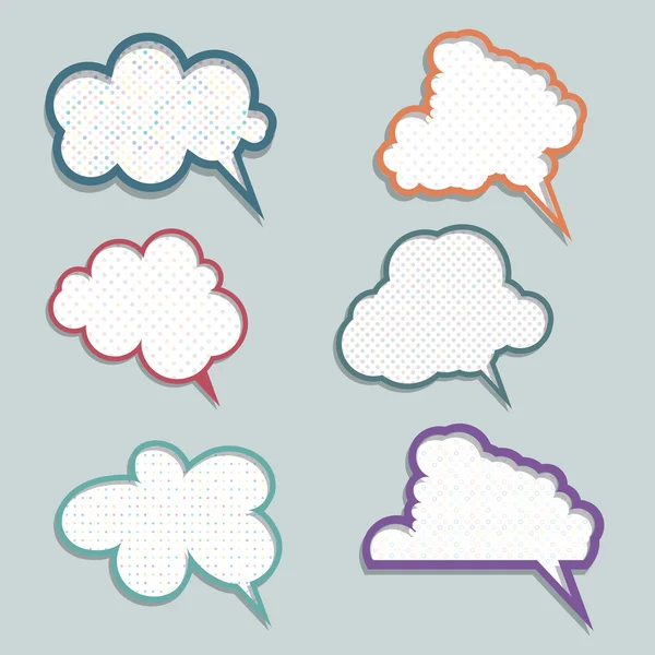 Speech bubbles — Stock Vector