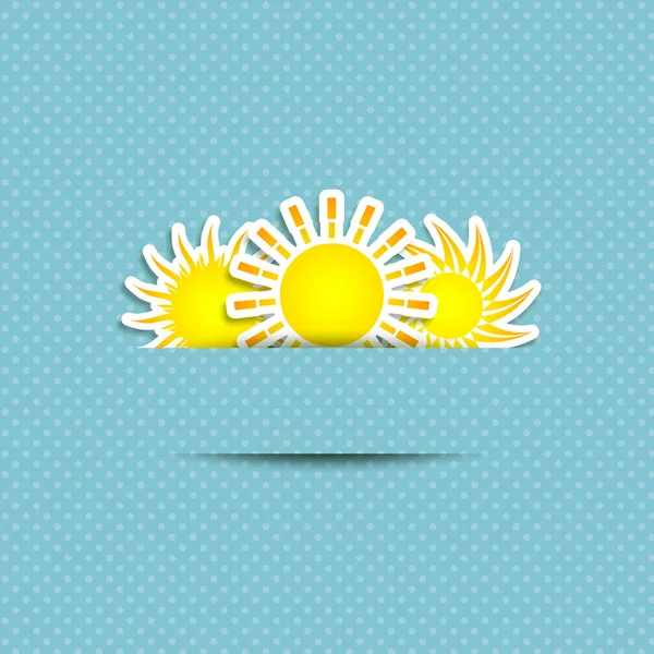 Sun Symbol Background — Stock Vector