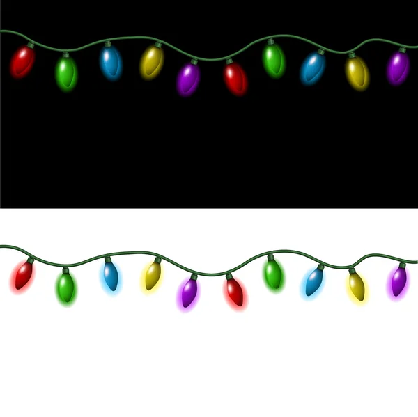 Luces de Navidad — Vector de stock