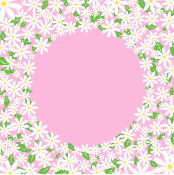 Daisy border — Stock Vector