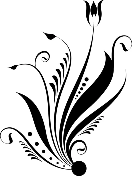 Diseño floral — Vector de stock