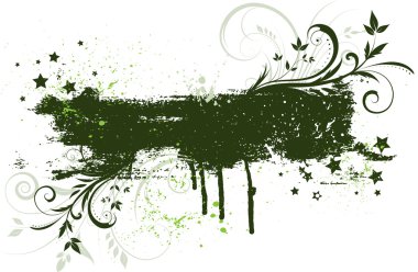 çiçekli grunge