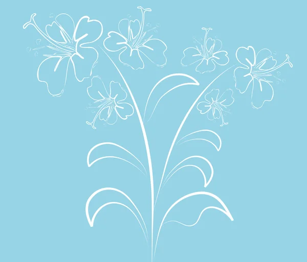 Flor decorativa — Vector de stock