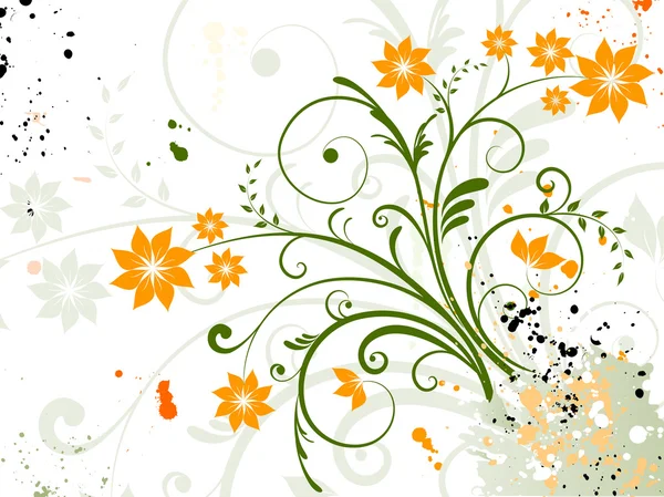 Diseño floral — Vector de stock