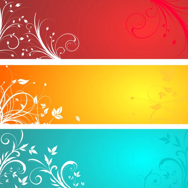 Floral panels — Stock Vector