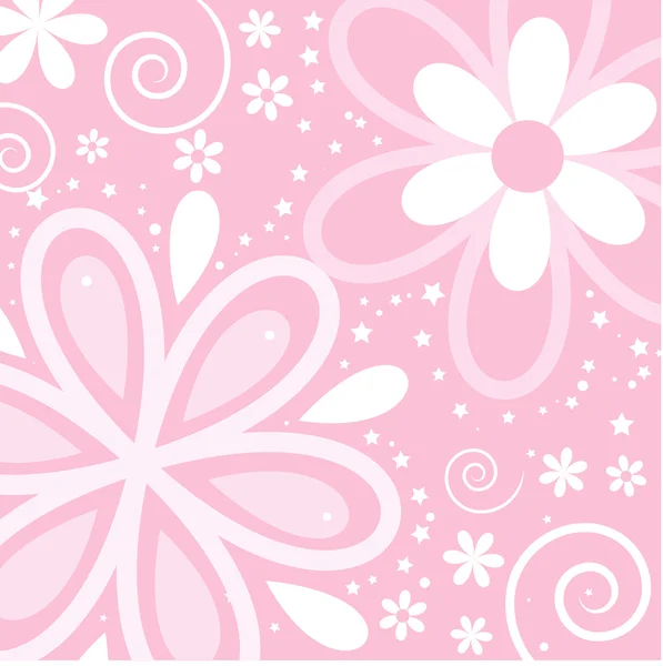 Flores retro — Vector de stock