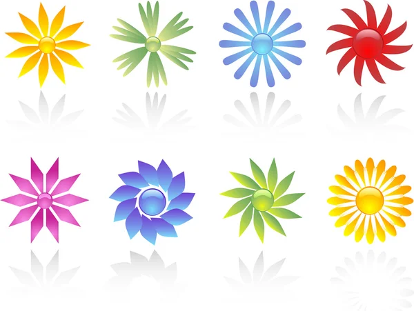 Květina ikony — Stockový vektor