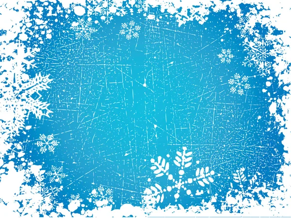 Grunge snowflakes — Stock Vector