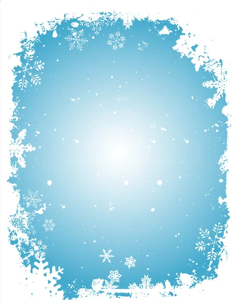 Grunge snowflakes — Stock Vector