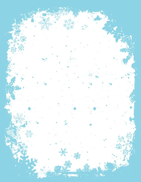 Grunge sneeuwvlokken — Stockvector