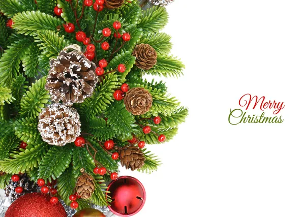 Christmas wreath background — Stock Photo, Image